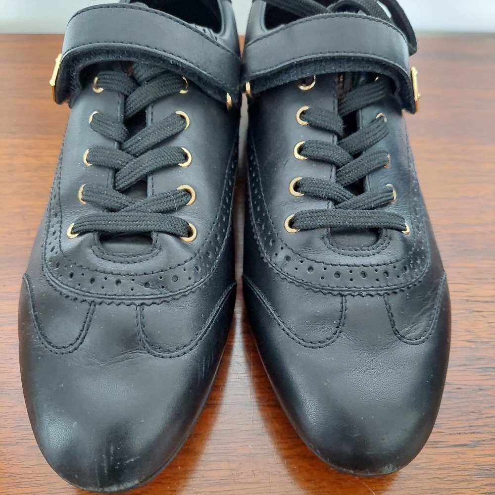 Louis Vuitton Leather Sneakers Sz 7 - Picture 2 of 11